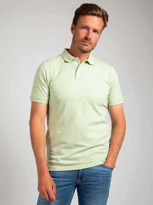 Suitable Mang Polo Ljusgrön Model / Voorkant med Stefan
