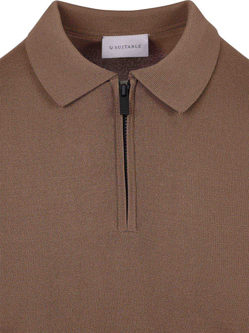 Suitable Strikket Halvglidelås Pologenser Dan Tabacco Product / Detail