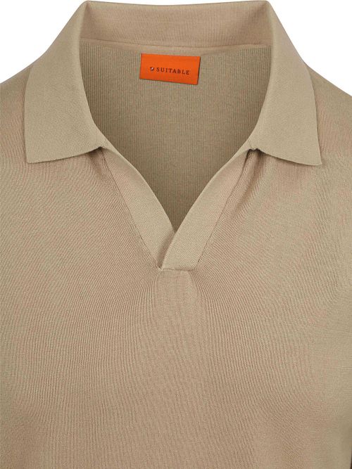 Suitable Polo Shirt Riva Compact Taupe Product / Detail