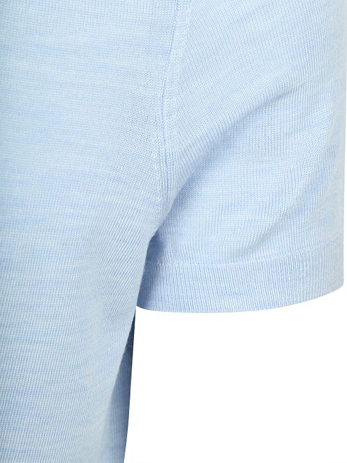 Suitable Polo Shirt Merino Wool Light Blue Product / Detail