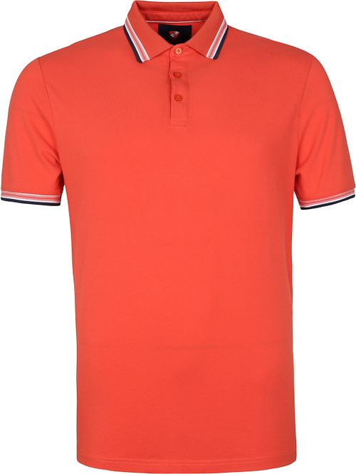 Suitable Polo w kolorze ceglastoczerwonym Product