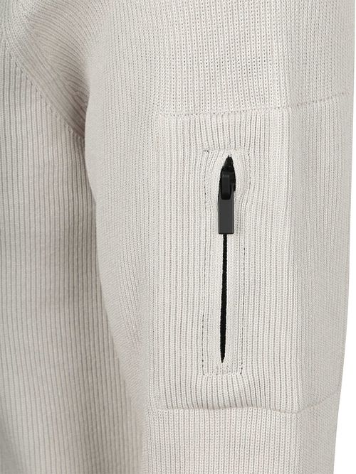 Suitable Pull Demi-Zip Tias Cooldry Knit Greige Product / Detail