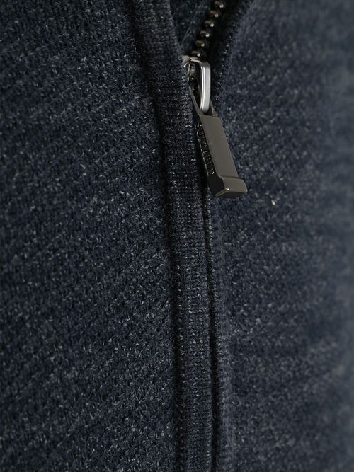 Suitable Pine Knit Pull Demi-Zip Marine Product / Detail