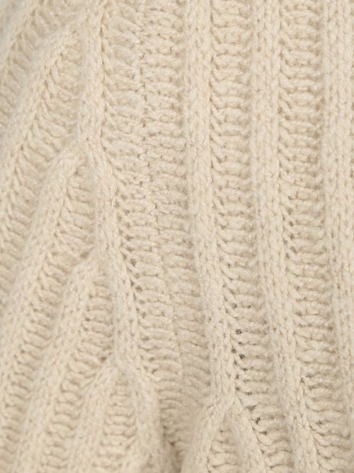 Suitable Pull-over Laine Boiled Ecru Product / Detail