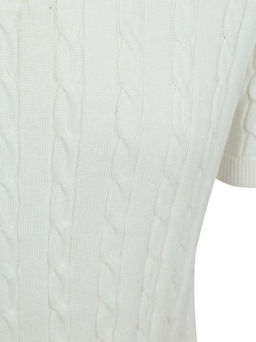 Suitable Respect Polo Shirt Knit Cable Ecru Product / Detail