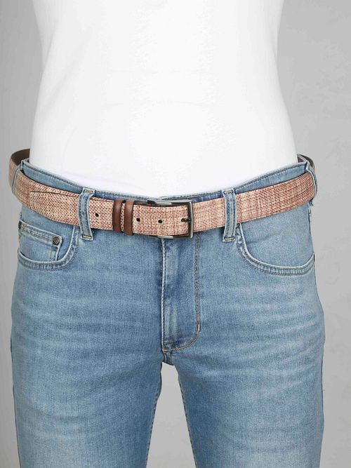 Suitable Leren Riem Mid Bruin Model / Voorkant