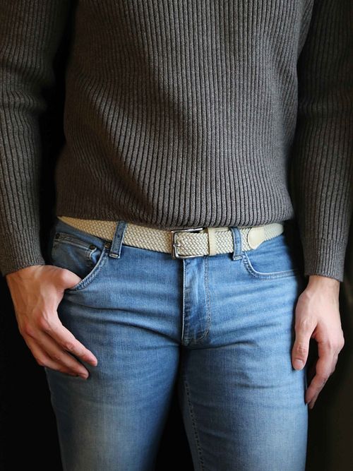 Gevlochten Riem Beige Model / Voorkant