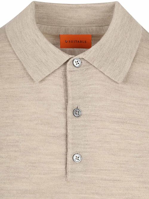 Suitable Rishi Polo Lana Merino Beige Product / Detail