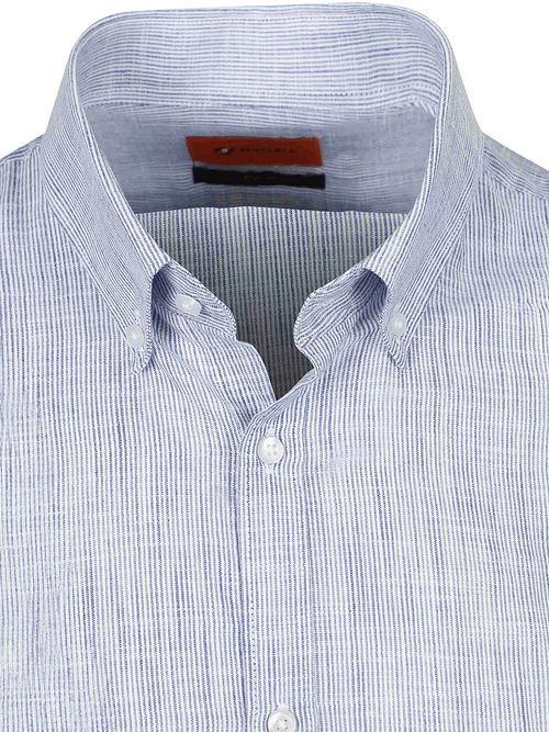 Suitable Shirt Cotton Slub Stripes Blue Product / Detail