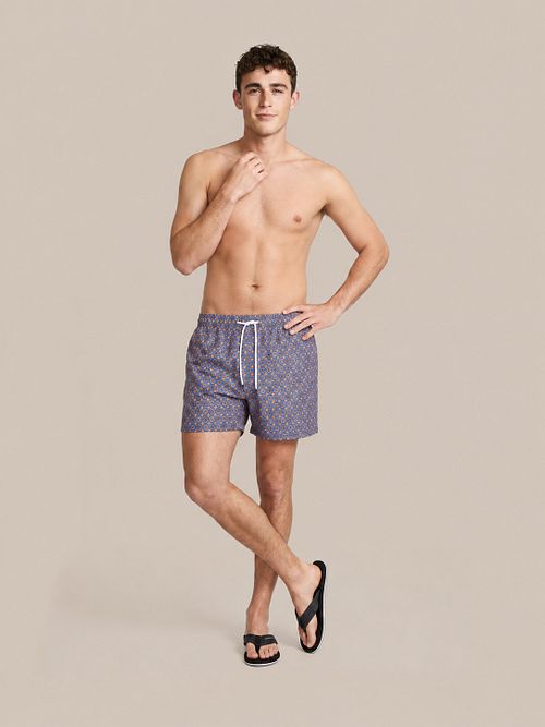 Suitable Short de Bain Mediterra Bleu Orange
