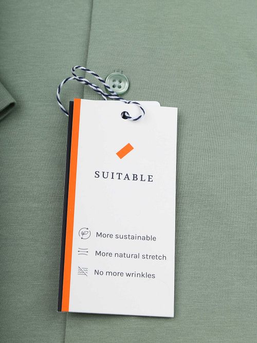 Suitable Shortsleeve Sorona Hemd Groen