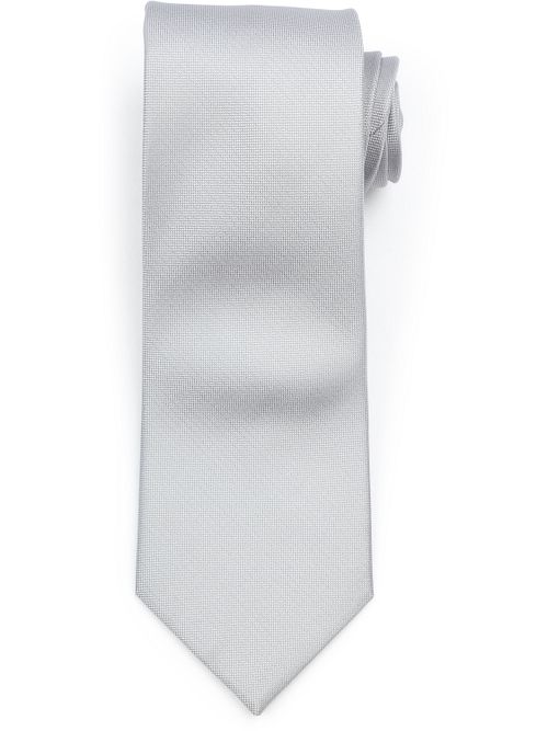Suitable Silk Tie Silver