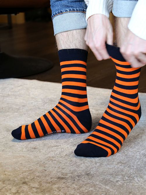 Suitable Orange Socks 3-Pack Model / Sfeerbeeld