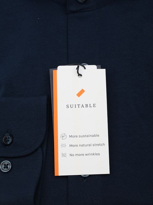 Suitable Sorona Overhemd Dark Navy