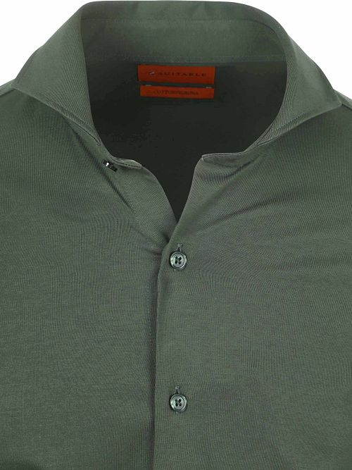 Suitable Sorona Overhemd Donkergroen Product / Detail