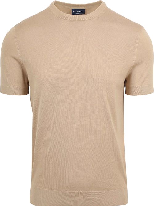 Suitable Strikket T-skjorte Beige Product