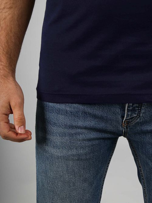 Suitable Ota T-shirt Rund Hals Navy 2-pack Model / Detail