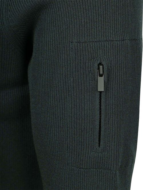 Suitable Halv Zip Tröja Tias Cooldry Stickad Mossgrön Product / Detail