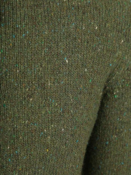 Suitable Halvzip Tröja Donnegal Tweed Ekologisk Ull Grön Product / Detail