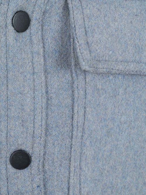 Suitable Overshirt Wool Blend Blauw Product / Detail