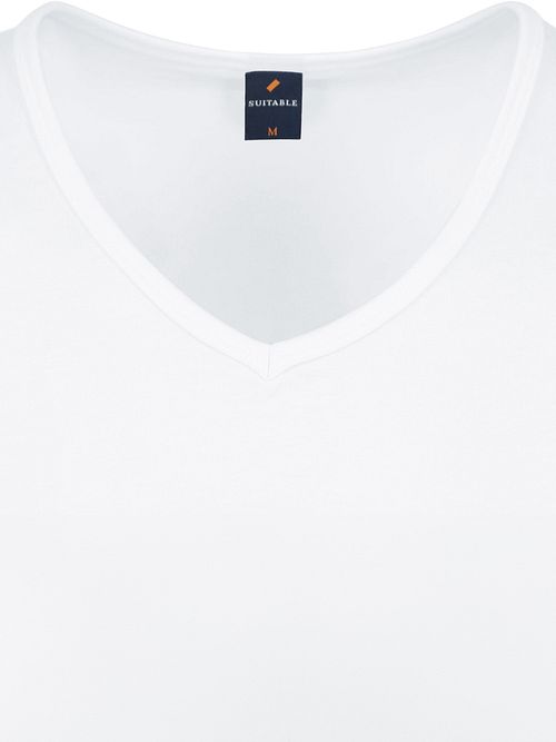 Suitable Vita T-Shirt de cuello de pico blanco (pack de 6) Product / Detail
