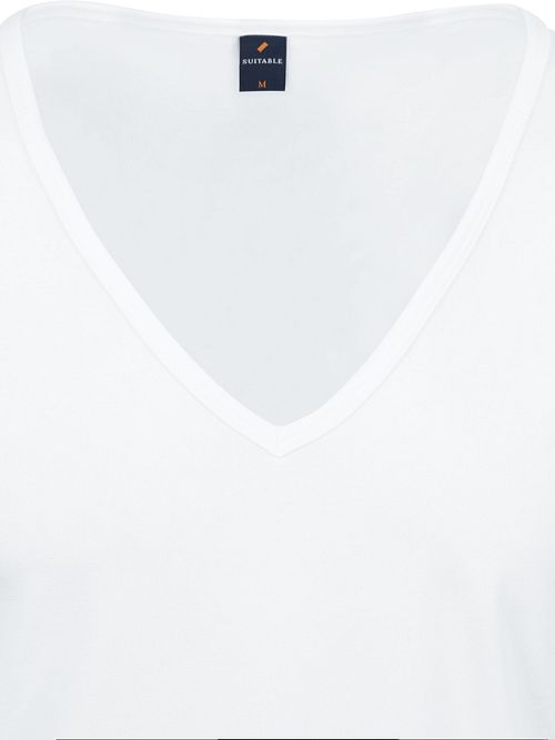 Suitable Vitaru T-shirt Dyb V-hals Hvid 6-pak Product / Detail