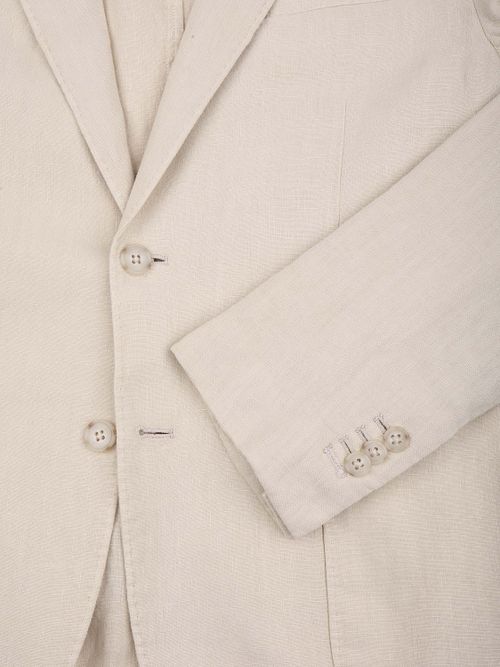 Suitable Washed Linen Suit Ecru Product / Detail