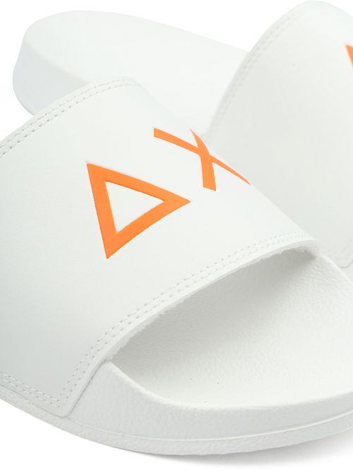 Klapki Sun68 z logo w kolorze białym Product