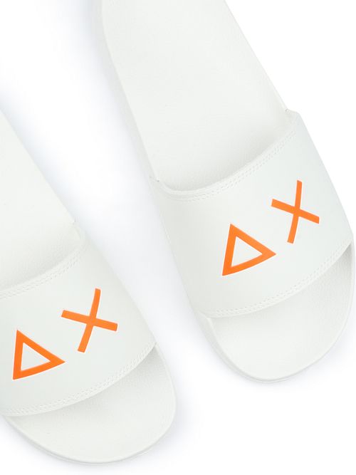 Sun68 Claquettes Logo Bianco Blanche Product