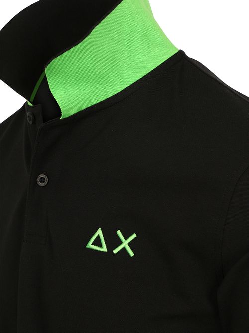 Sun68 Polo Shirt Big Logo Fluo Black Product