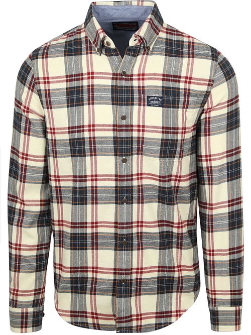 Superdry Chemise à Carreaux Lumberjack Blanc Cassé Product
