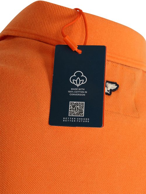 Superdry Classic Pique Polo Orange Product / Detail