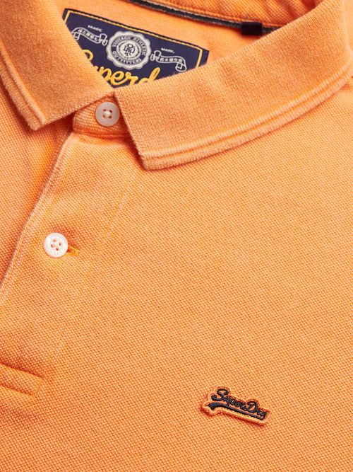 Superdry Classic Pique Polo Orange Product / Detail