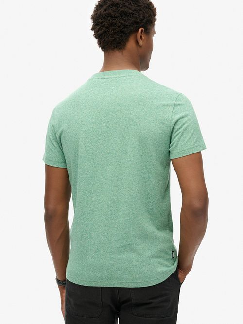 Superdry Classic T Shirt Grün Model / Achterkant