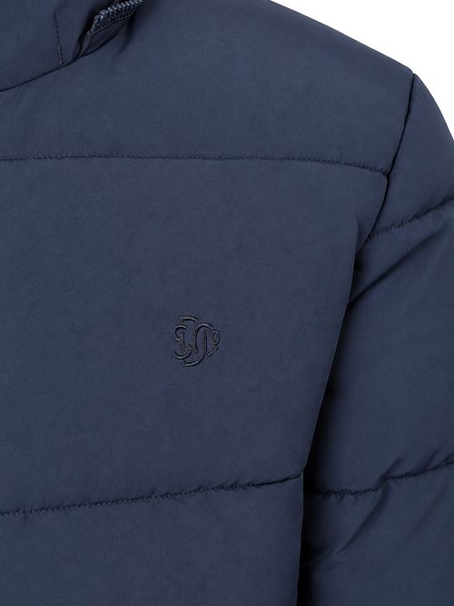 Superdry Puffer Jacket Premium Hooded Navy
