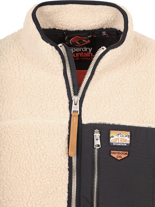 Superdry Fleecejacket Vintage Retro Ecru Product / Detail