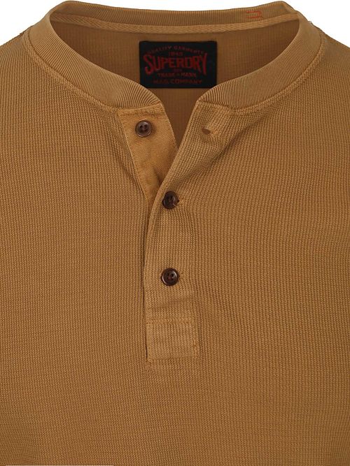 Superdry genser Henley Waffle vasket antrasitt Product / Detail