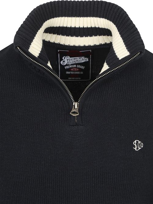 Superdry Half Zip Trui Heavy Navy Product / Detail