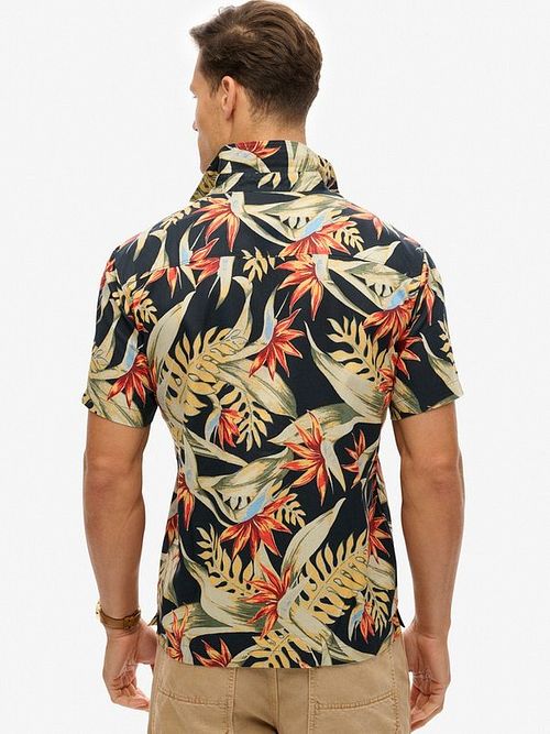 Superdry Shirt Print Hawaiian Bird of paradise Model / Achterkant