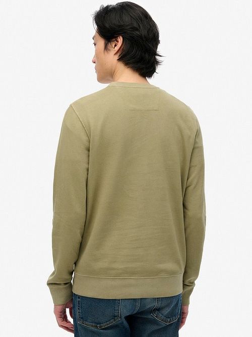 Superdry Jersey Classic Essential verde oliva Model / Achterkant