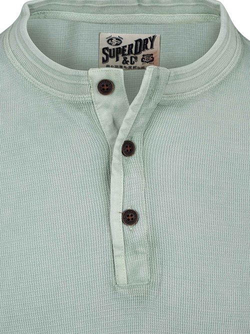 Superdry Pullover Henley Textured Green Product / Detail