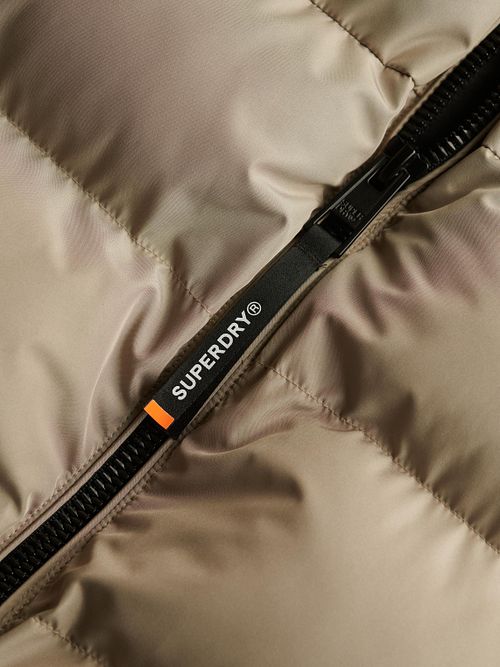 Superdry Kurtka Pikowana Z Kapturem Greige Product / Detail