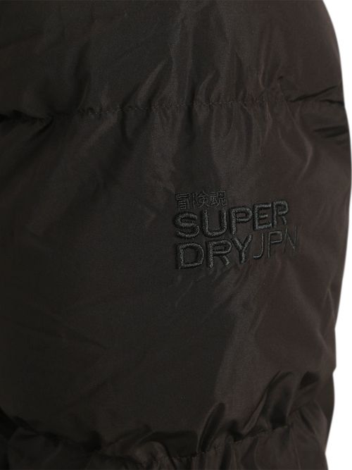Superdry Lang Pufferjakke Hette Svart Product / Detail