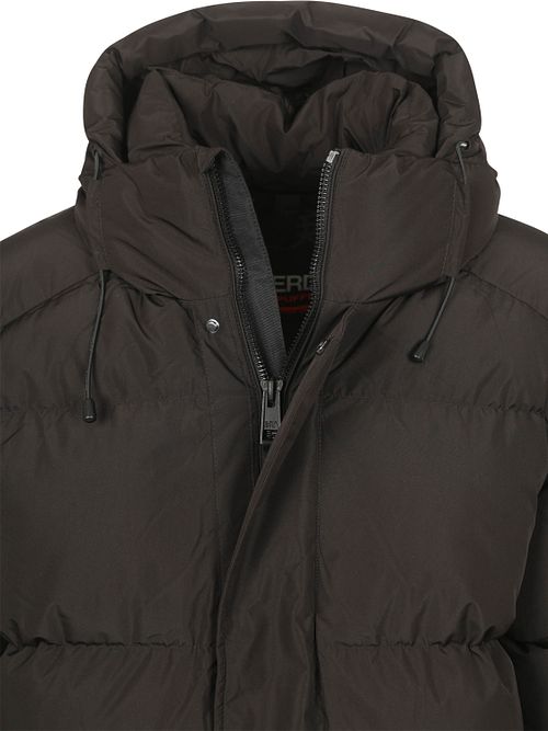 Superdry Long Puffer Jacket Hooded Black Product / Detail