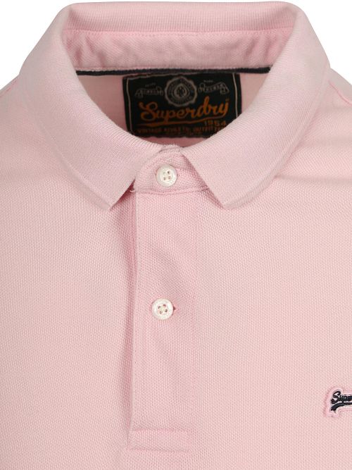 Superdry Polo Pique Classic Montauk Roze Product / Detail