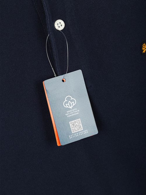 Superdry Polo Piqué Klassisk Marineblå Product / Detail