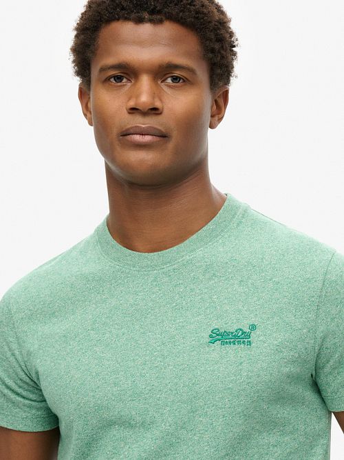 Superdry Classic T Shirt Green Model / Voorkant
