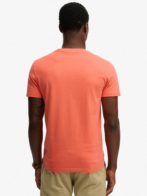 Superdry Essential T-Shirt Oransje Model / Achterkant