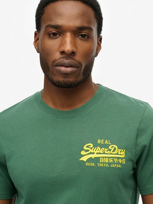 Superdry Tee Relaxed Grun Model / Voorkant