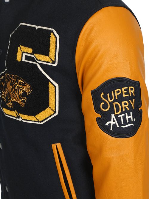 Superdry Varsity Bomber Jakke Flåde Product / Detail